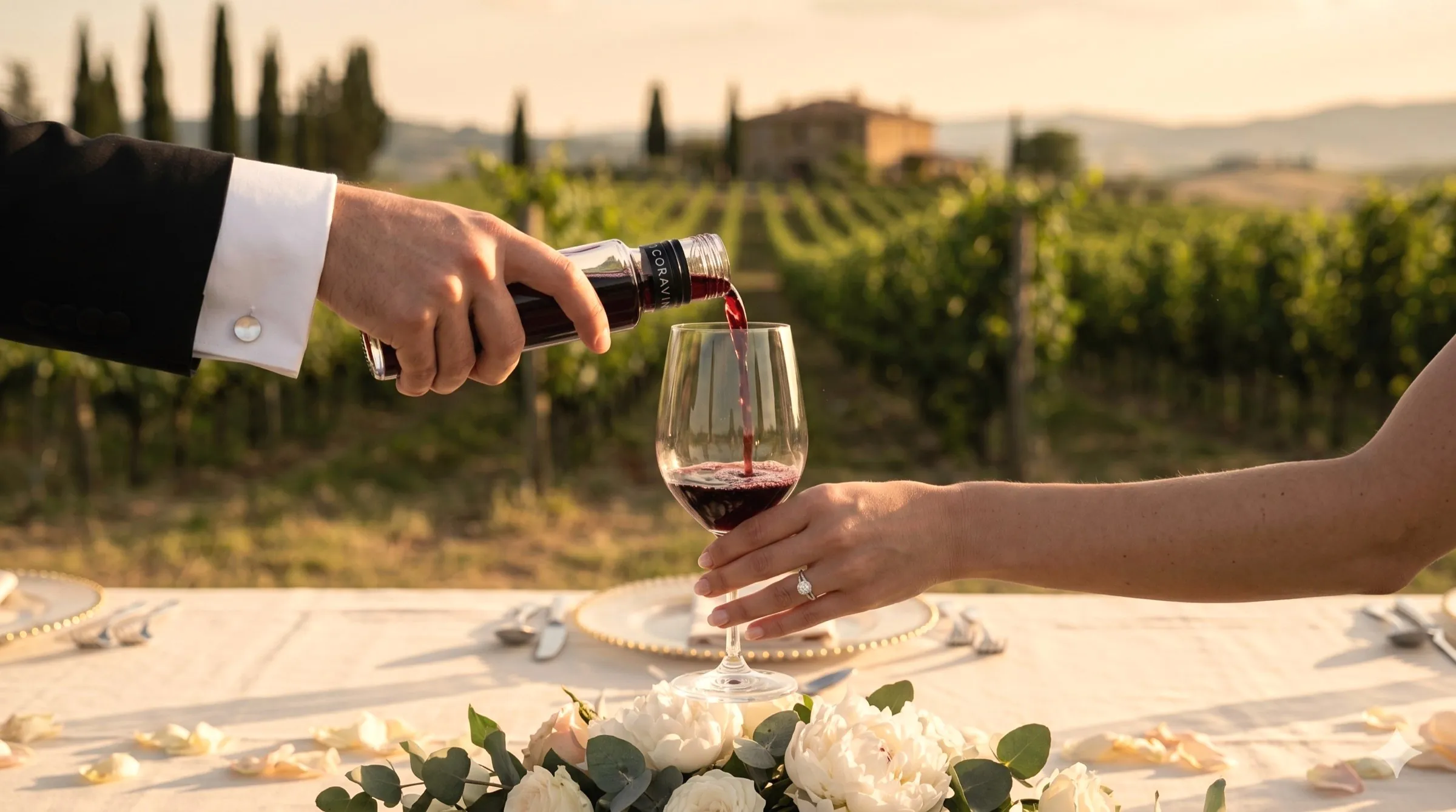 Il brindisi in vigna